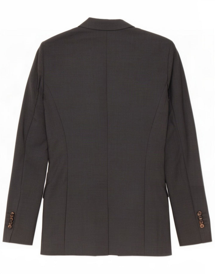 Massimo Dutti Veste blazer à 2 boutons pour femme EU 38 Petite laine grise
