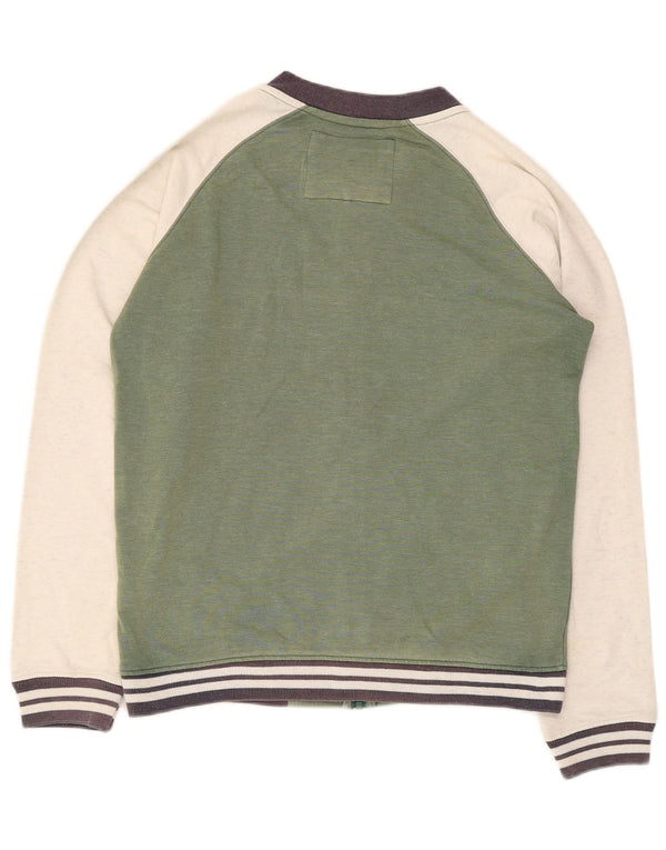 Quiksilver Veste de survêtement pour garçon 13-14 ans XL Vert Colourblock