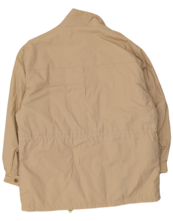 Manteau coupe-vent vintage pour homme IT 58 4XL Beige Polyester