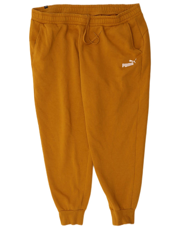 Puma Pantalon de survêtement pour femme Joggers 3XL Jaune Coton