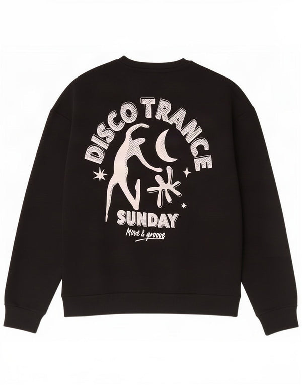 Jack & Jones Sweat-Shirt Graphique Homme Petit Noir Coton