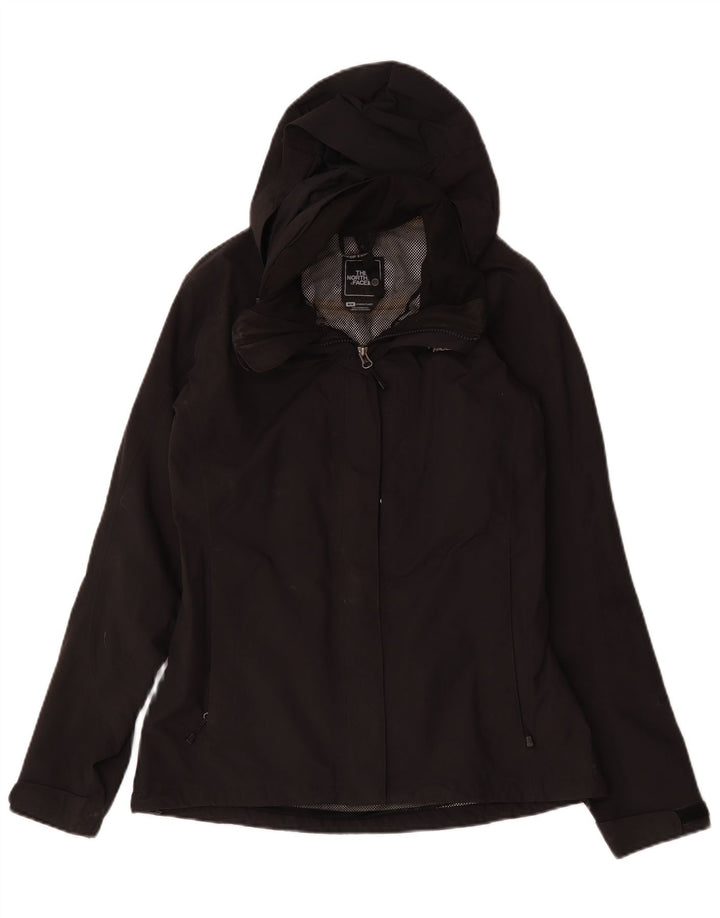 The North Face Veste de pluie à capuche pour femme UK 14 Medium Noir Polyester