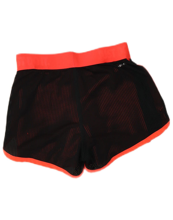 Nike Short de sport Dri Fit Graphic pour femme UK 6 XS Noir Colourblock