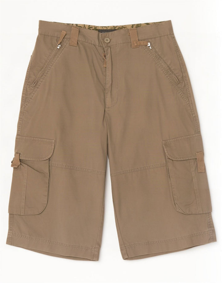 Zara Short Cargo Homme EU 38 Petit W30 Coton Kaki