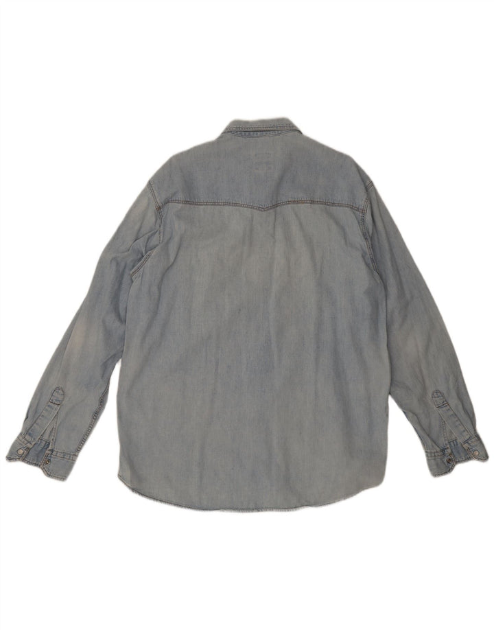 Chemise en Jean Homme Rifle XL Bleu Coton