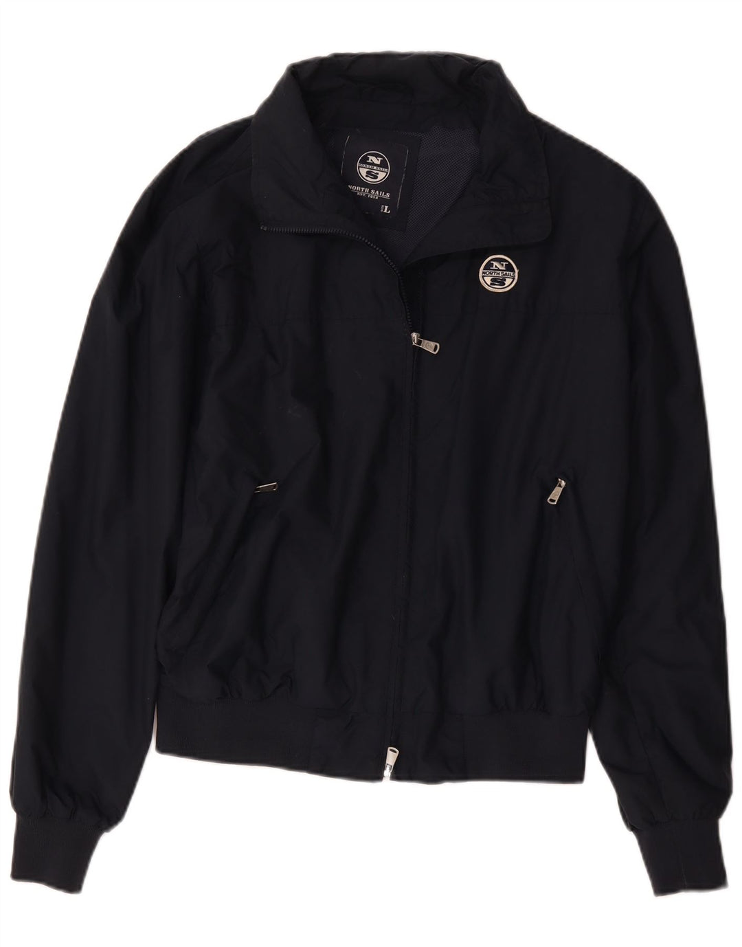 North Sails Veste Bomber Femme UK 16 Large Bleu Marine Polyamide