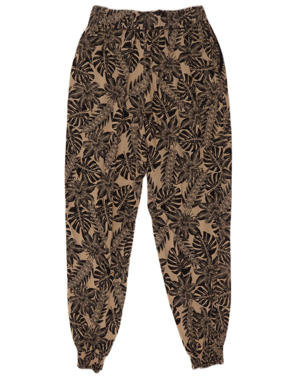 Warehouse Pantalon de jogging décontracté pour femme UK 8 Small W24 L26 Beige Floral