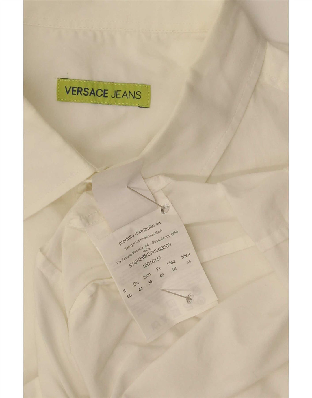 Versace Chemise Homme IT 50 Coton Blanc Moyen