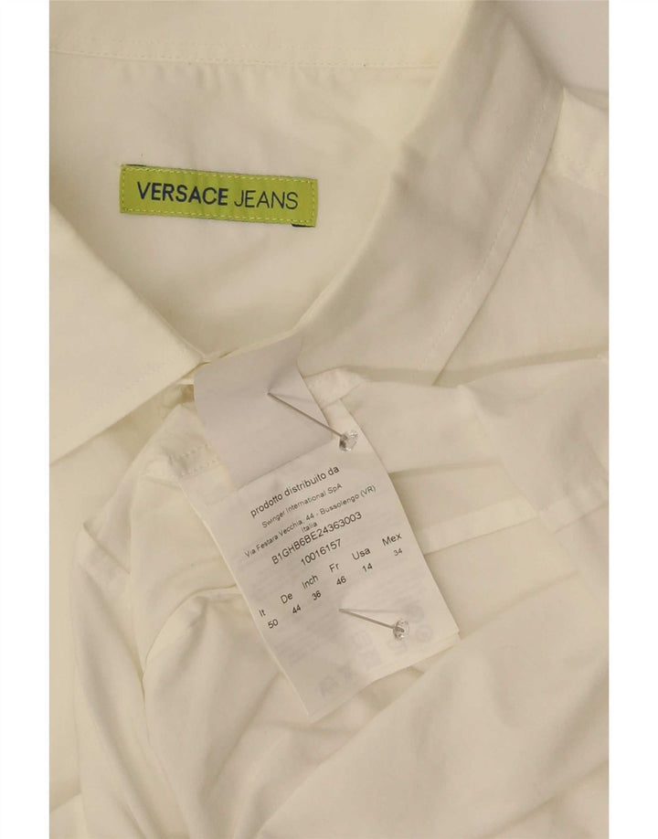 Versace Chemise Homme IT 50 Coton Blanc Moyen