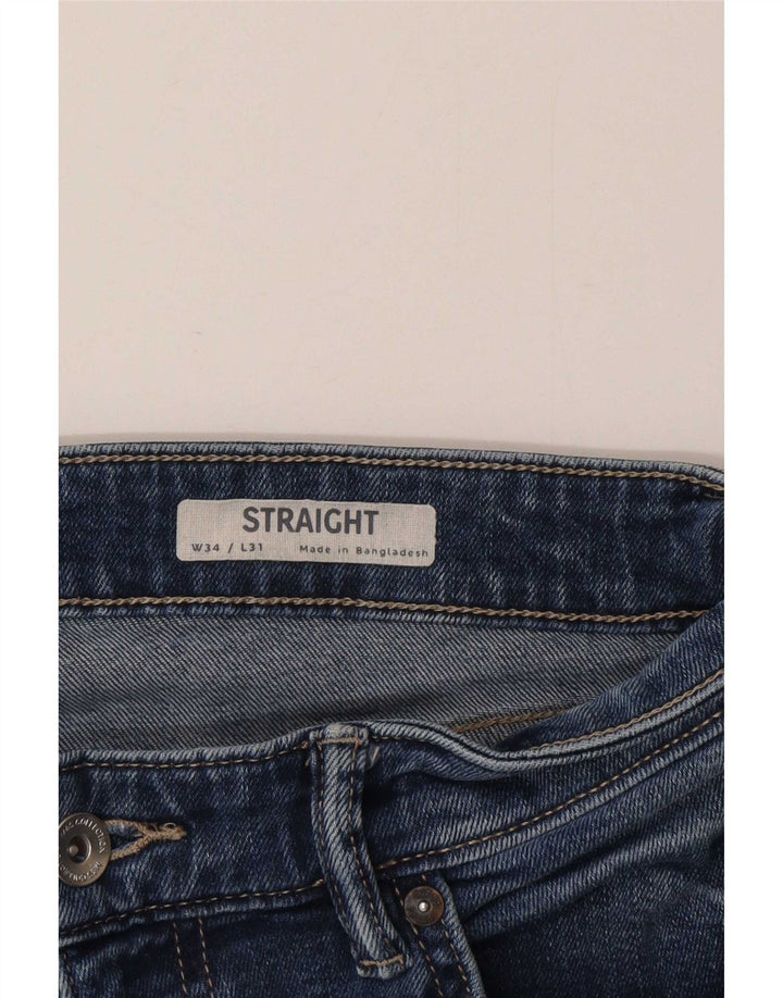 Marks & Spencer Jean droit homme W34 L31 bleu coton
