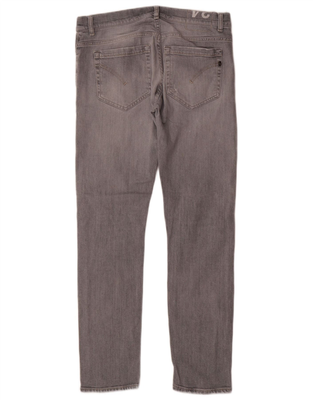 DONDUP Jean droit Femme W34 L31 Gris Coton