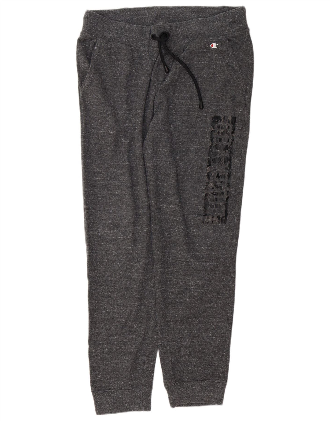 CHAMPION Pantalon de Survêtement Graphique Femme Joggers UK 18 XL Gris Moucheté