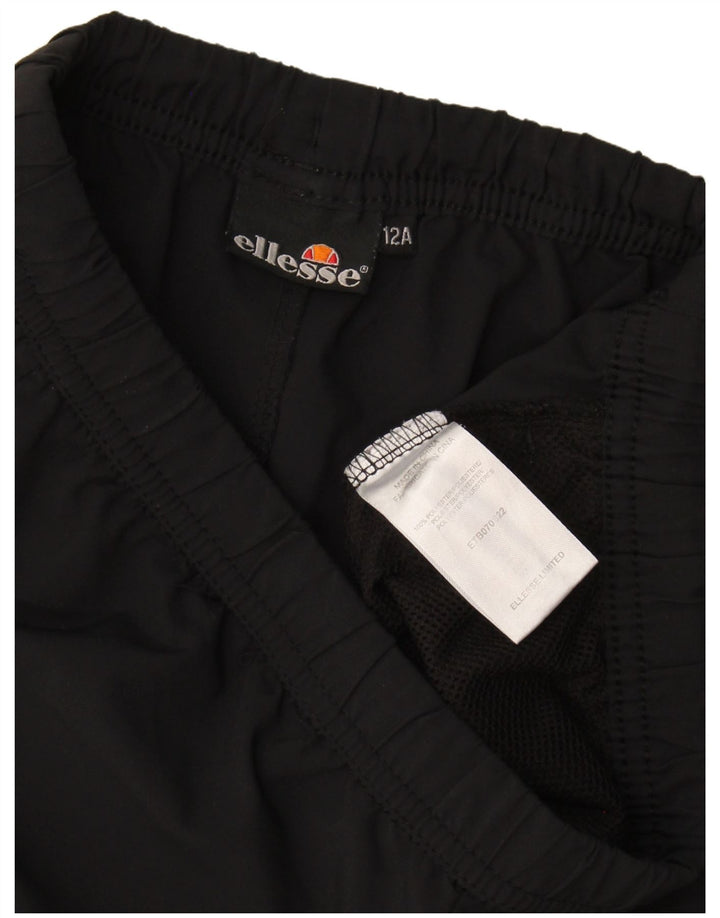 Ellesse Short de sport fille 11-12 ans Noir Polyester