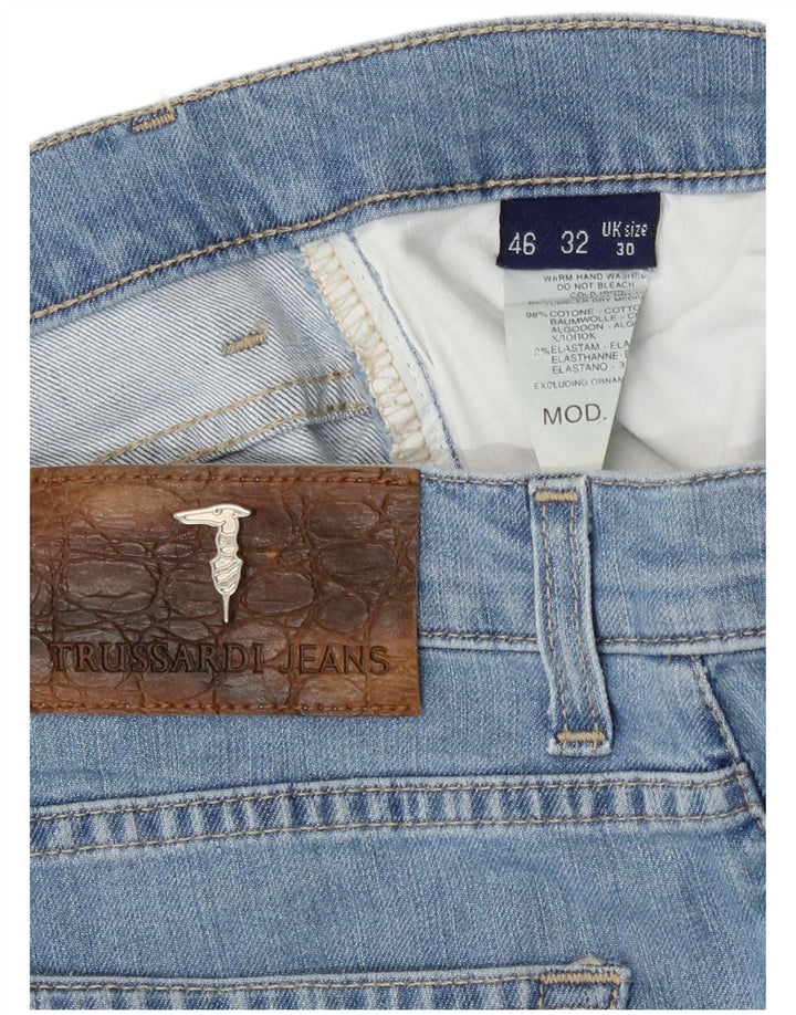 Trussardi Jean Droit W30 L29 Bleu Coton Femme