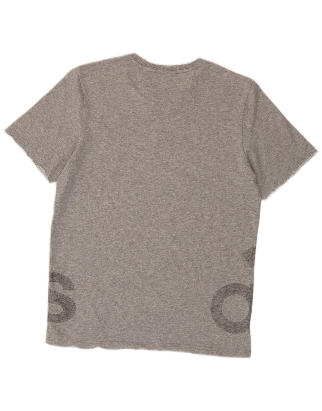 Adidas T-shirt graphique pour hommes, grand, gris, coton
