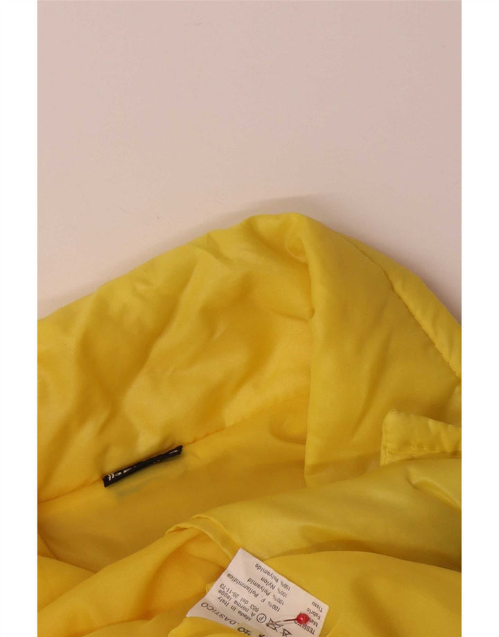 Veste Bomber Homme Vintage IT 48 Polyamide Colorblock Jaune Moyen