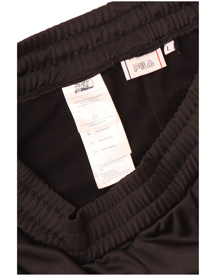 Fila Short de Sport Homme Large Noir Polyester Colorblock