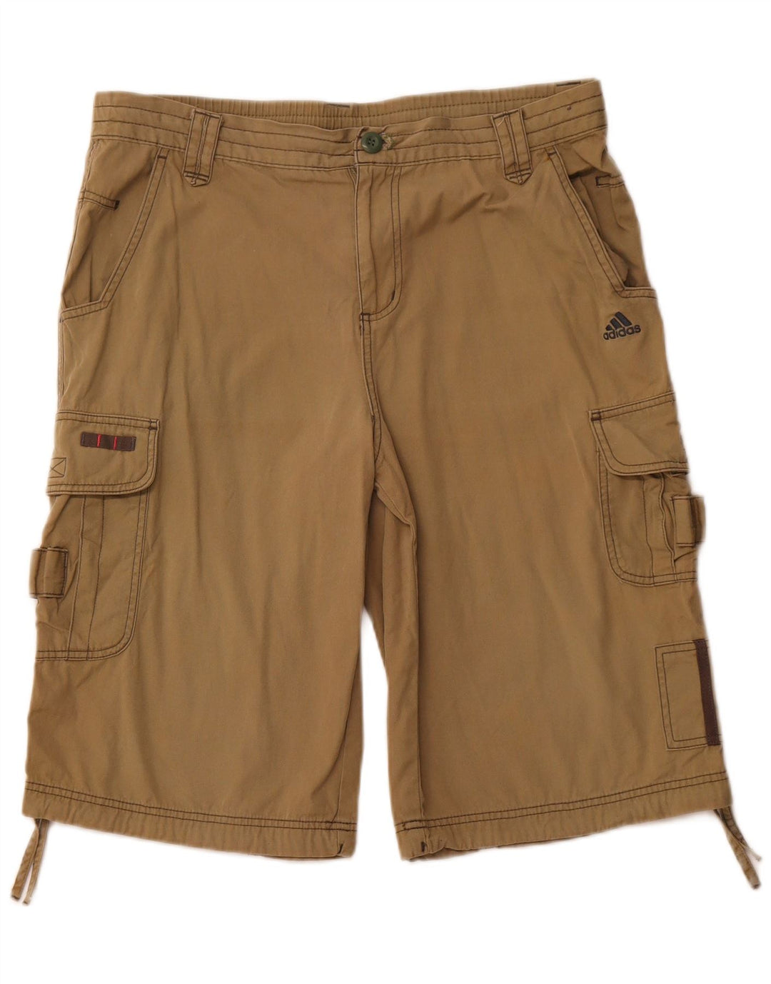 ADIDAS Short cargo pour hommes grand W36 coton kaki