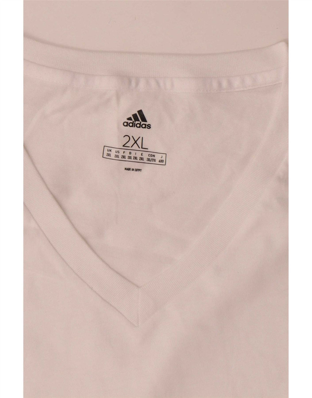 Adidas T-Shirt Homme Top 2XL Coton Blanc