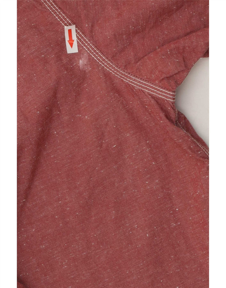Chemise à manches courtes homme Weird Fish XL coton rose