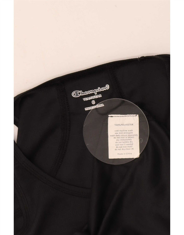 Champion Débardeur Femme UK 6 XS Noir Polyester