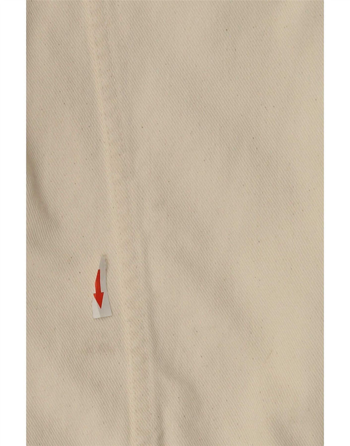 veste en denim femme vintage UK 20 2XL Off White Cotton