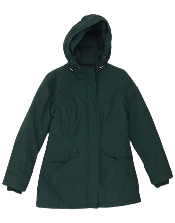 Rifle Veste matelassée à capuche pour femme Coupe ample UK 6 XS Vert Coton