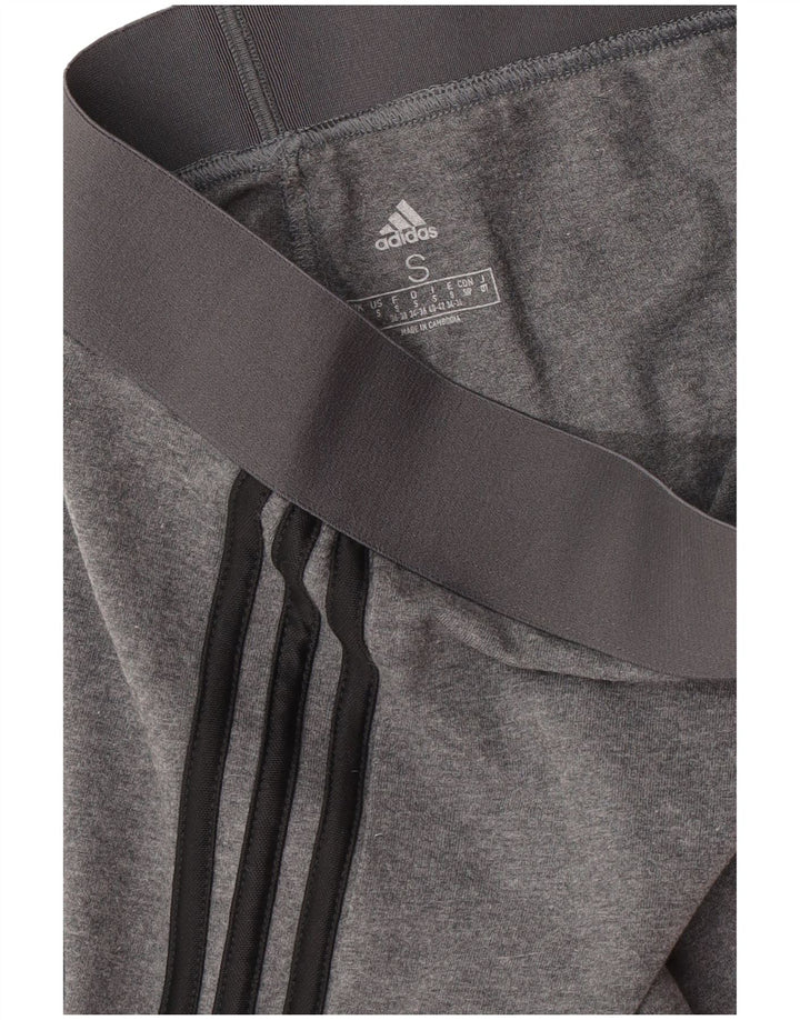 Adidas Leggings Femme UK 8/10 Petit Gris