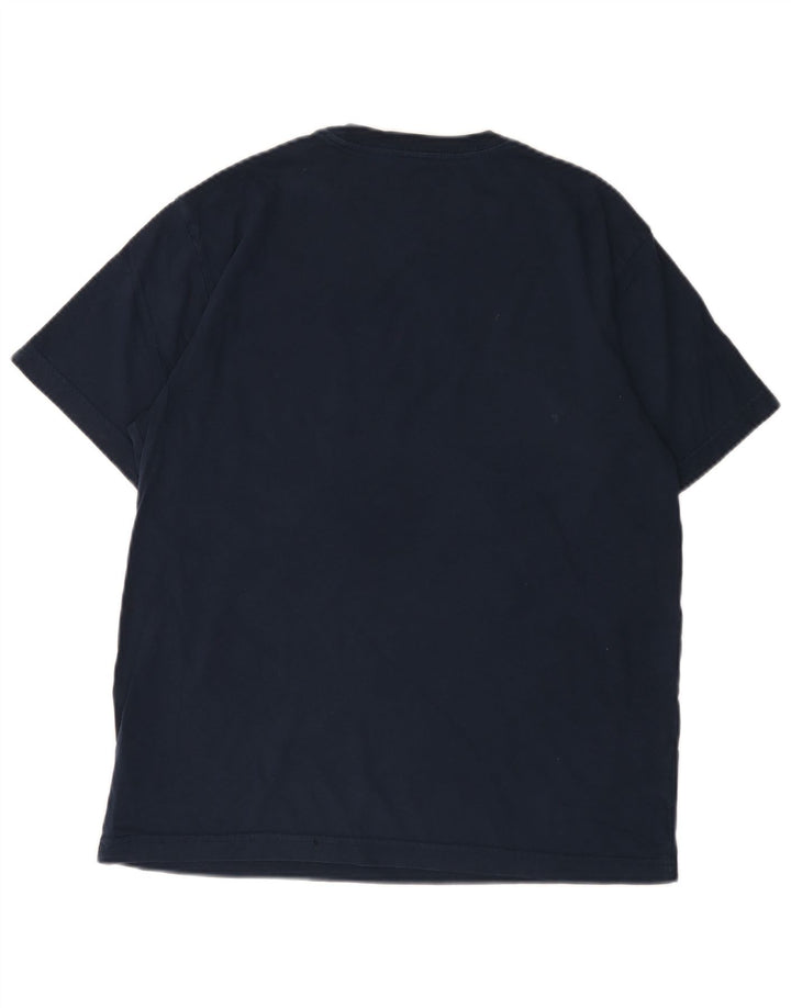 EDDIE BAUER T-Shirt Homme Top Bleu Marine Moyen Coton