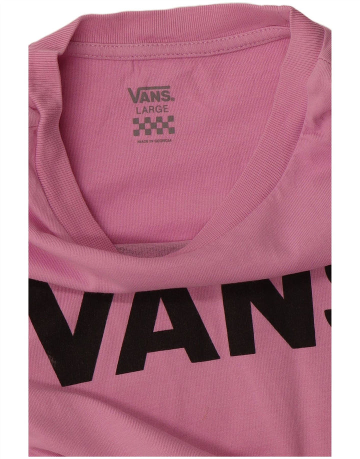 VANS Haut T-Shirt Graphique Fille 12-13 Ans Grand Rose