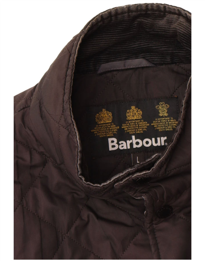 Barbour Veste matelassée pour homme UK 40 Large Noir