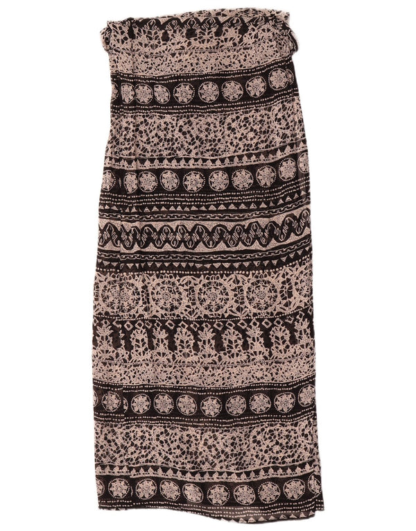 Max & Co. Jupe portefeuille taille haute pour femme UK 12 Medium W28 Noir Floral