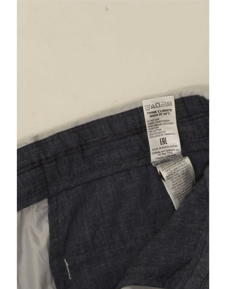Marks & Spencer Short Chino Homme W34 Grand Gris Coton