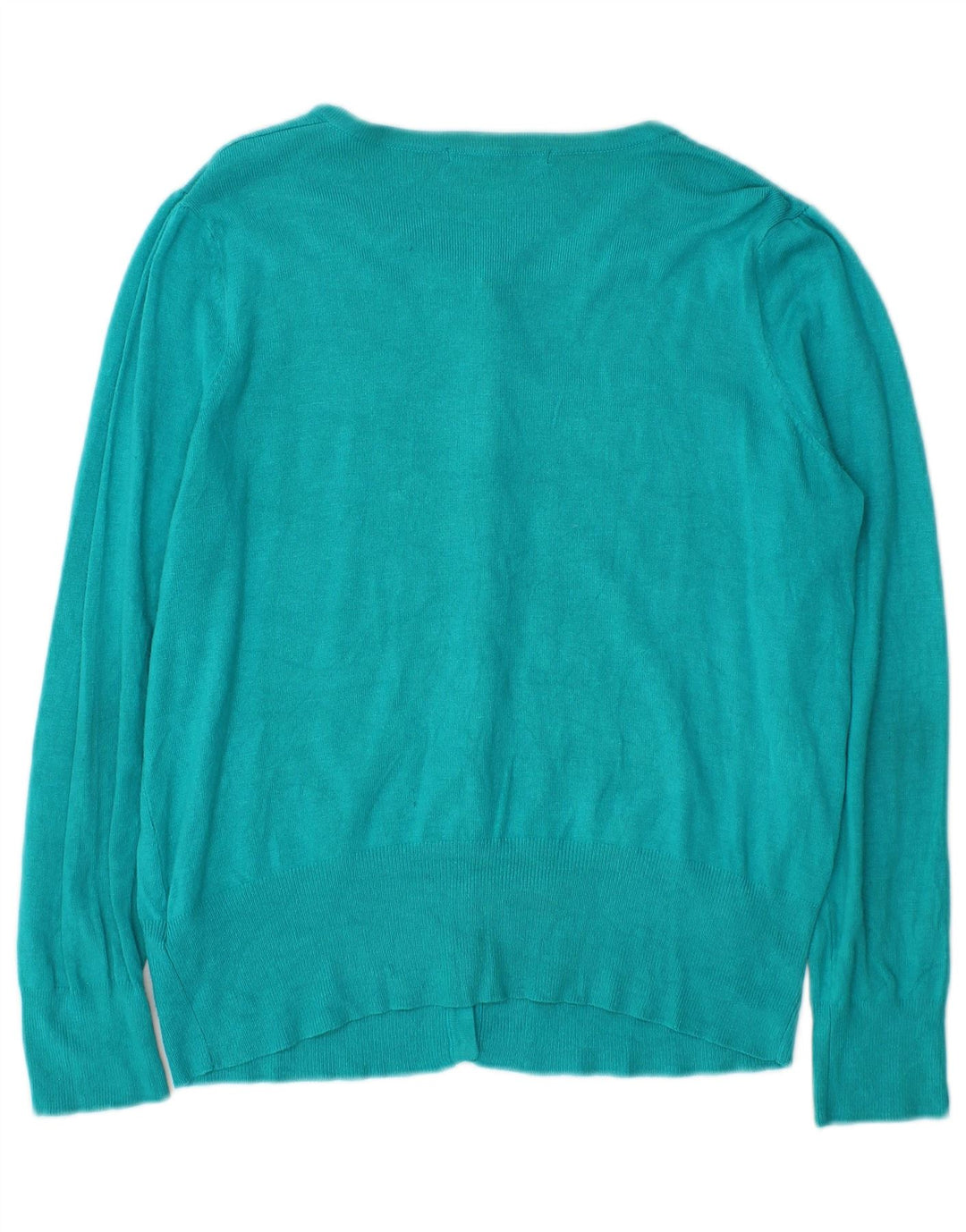 Marks & Spencer Pull Cardigan pour Femme UK 14 Grande Viscose Turquoise