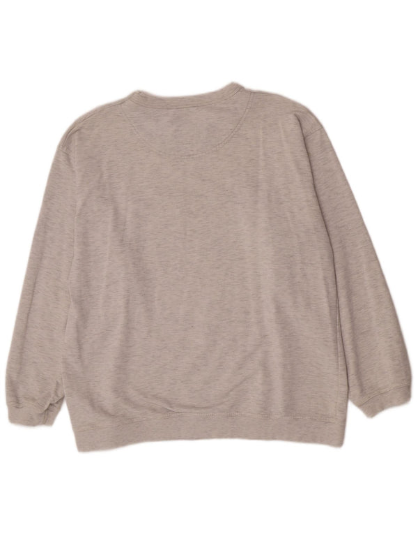 Champion Sweat-shirt graphique pour homme en coton moucheté gris grand