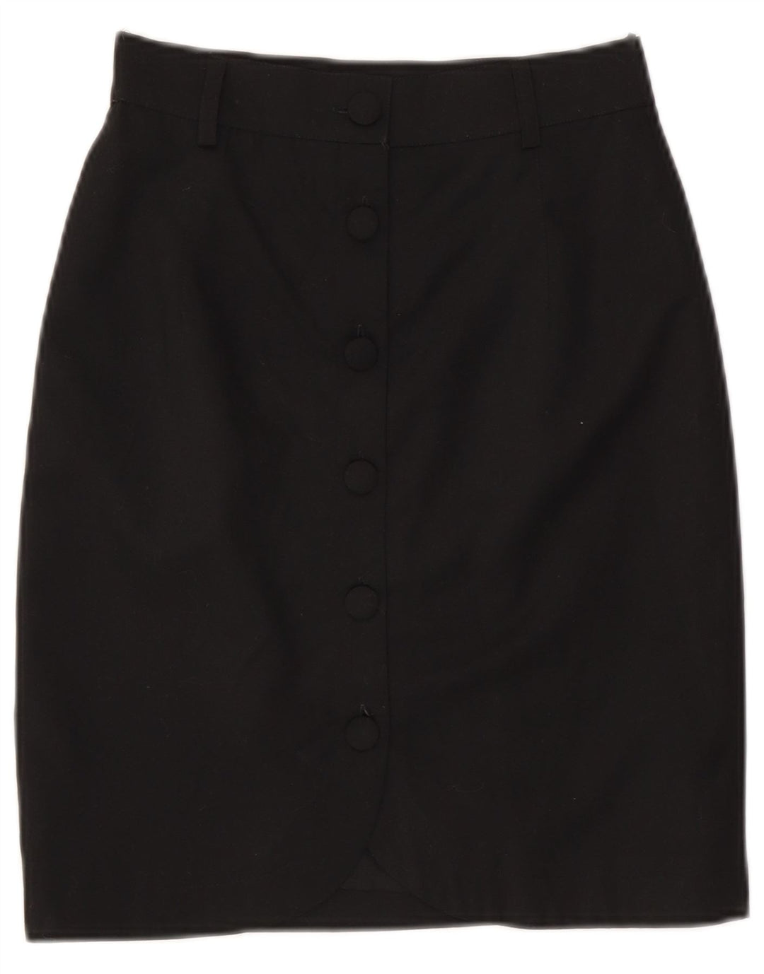 jupe crayon vintage femme petite W26 polyester noir