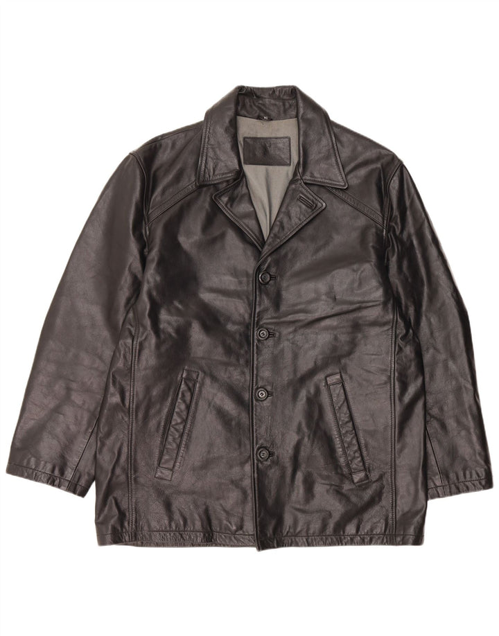 Veste en cuir homme vintage UK 42 XL Cuir noir
