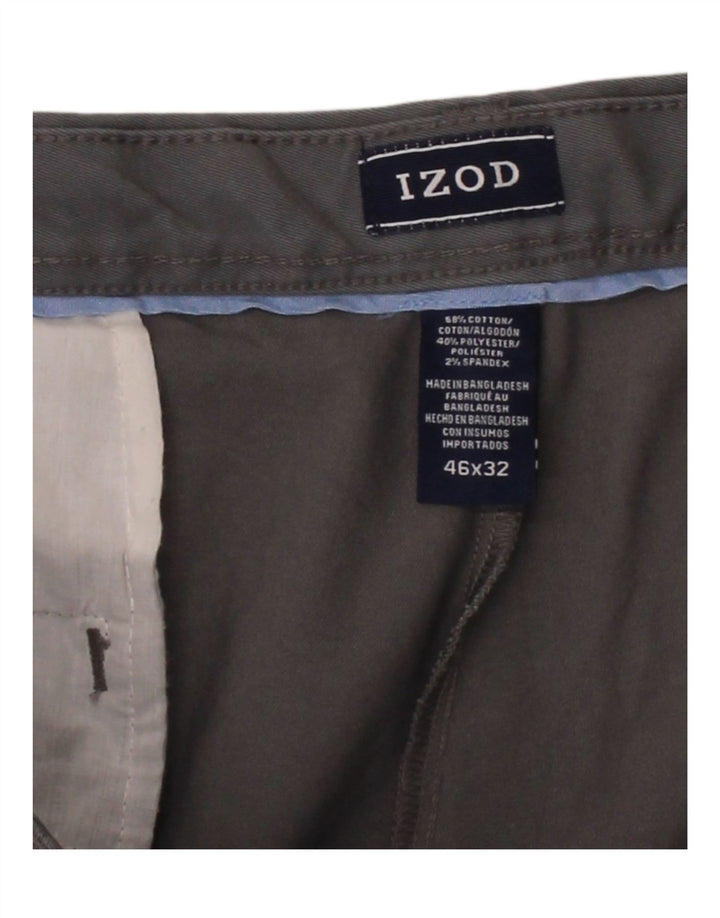 IZOD Mens Pegged Chino Trousers W46 L32 Grey Cotton Vintage Izod and Second-Hand Izod from Messina Hembry 