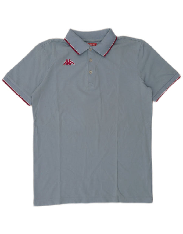 Kappa Polo Homme Bleu Moyen Rayé Coton