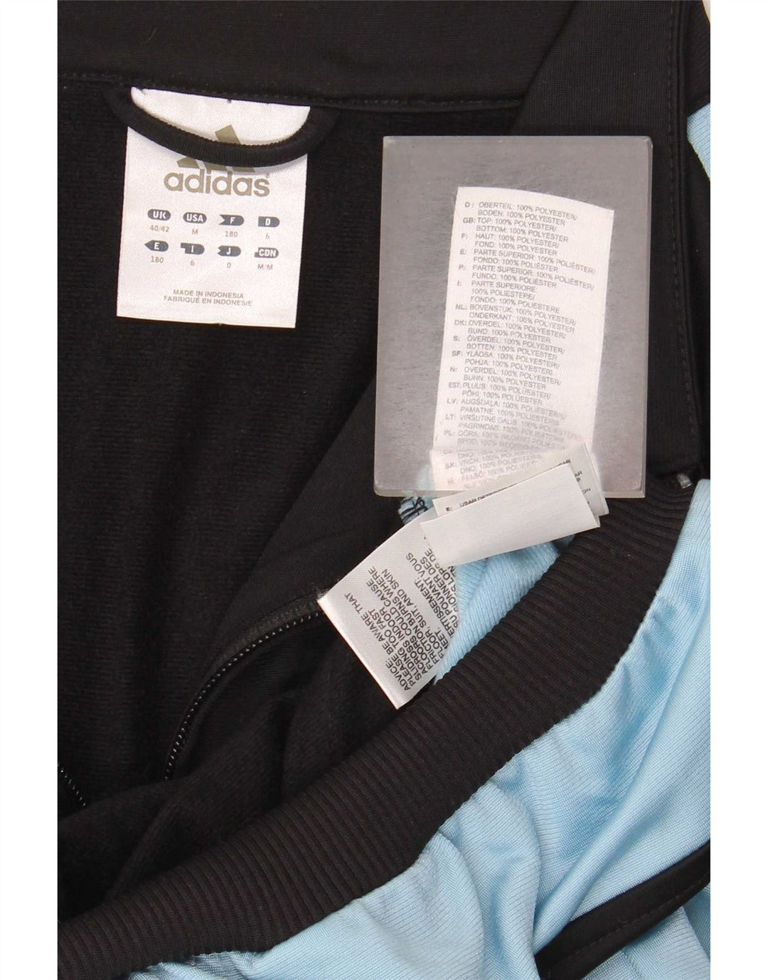 Adidas Veste de survêtement pour homme UK 40/42 Noir moyen Colourblock