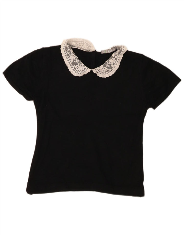 Marks & Spencer Chemisier court pour femme UK 12 Noir moyen