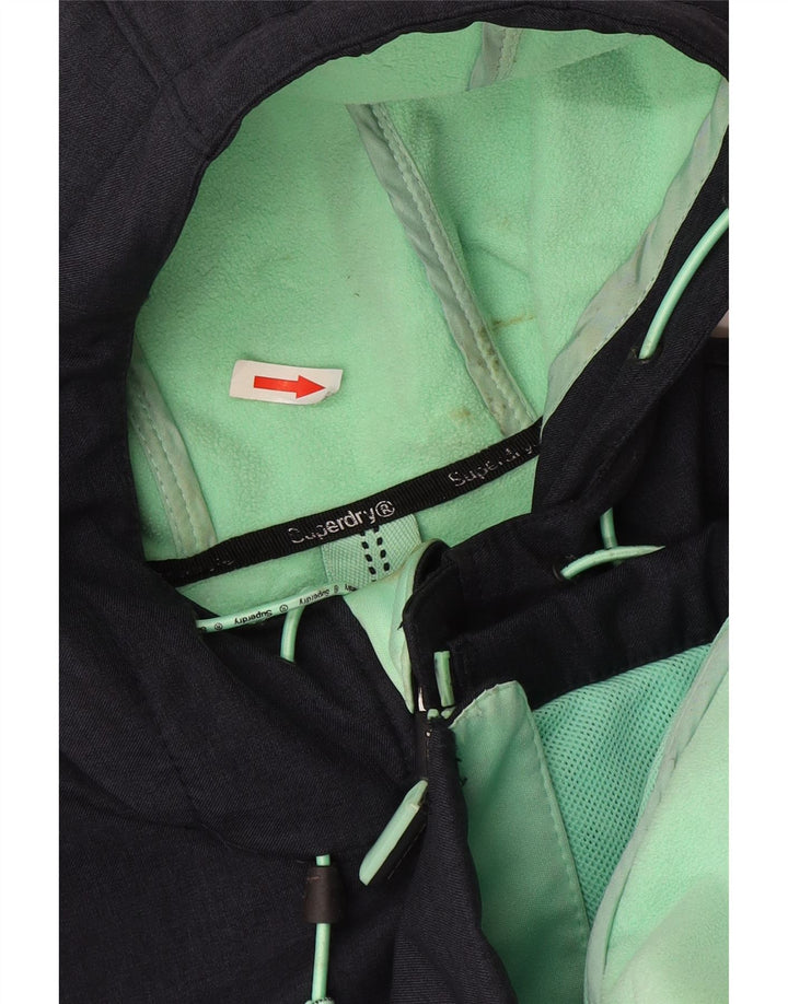 Superdry Veste coupe-vent à capuche Windtrekker pour homme UK 38 Bleu marine moyen