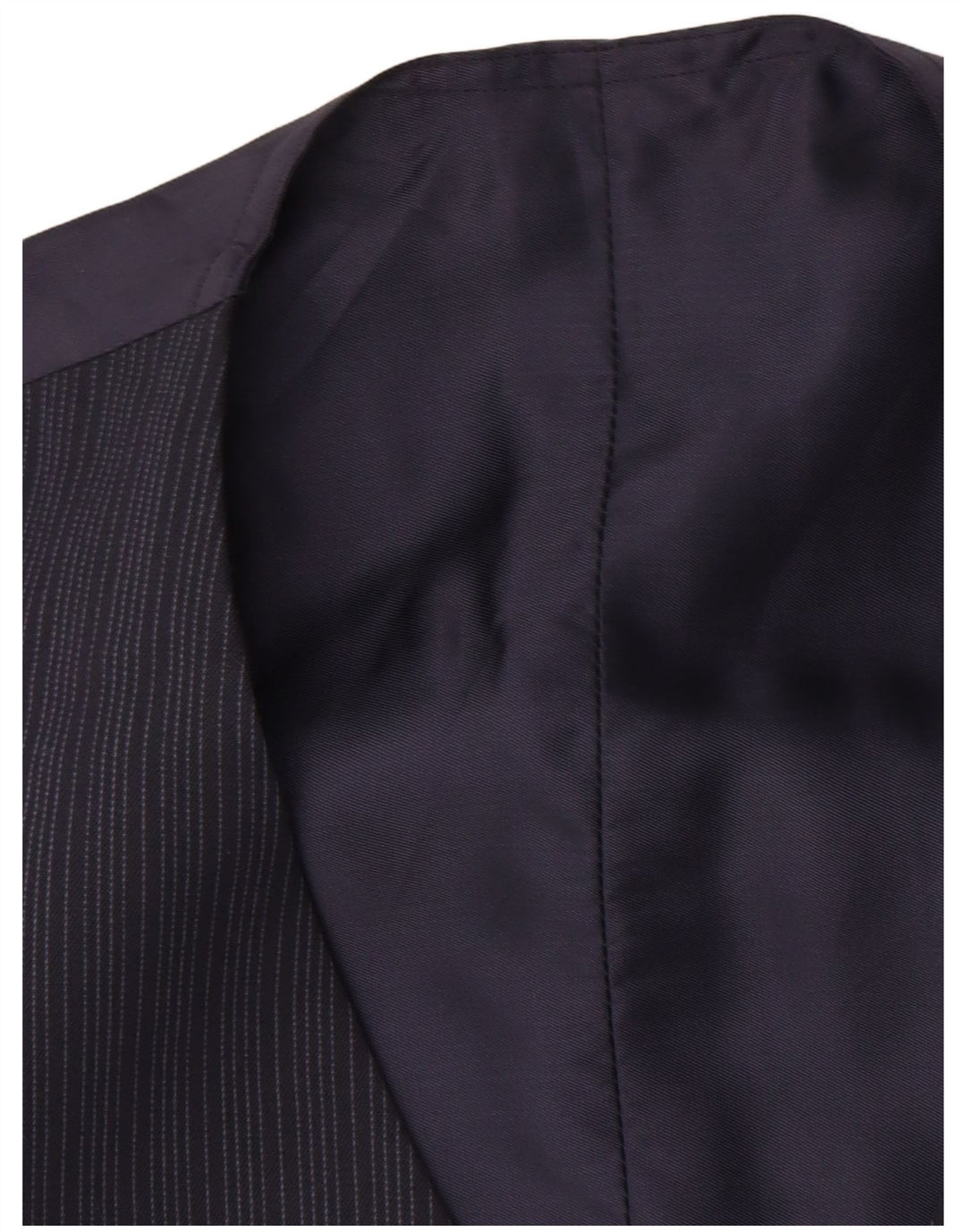 gilet homme vintage Petite rayure bleu marine