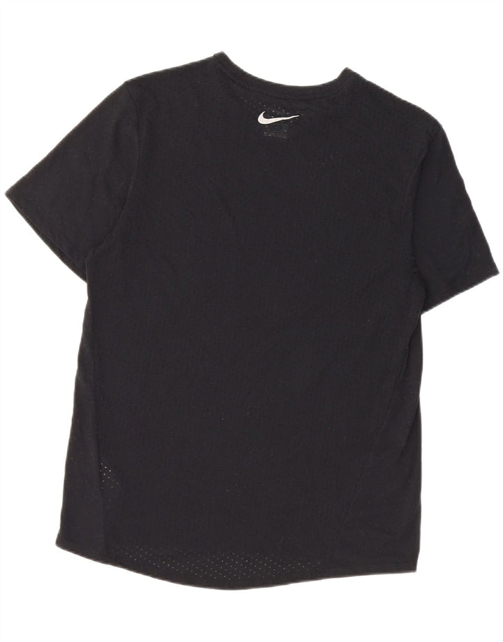 Nike Hommes Running T-Shirt Haut Petit Noir Polyester