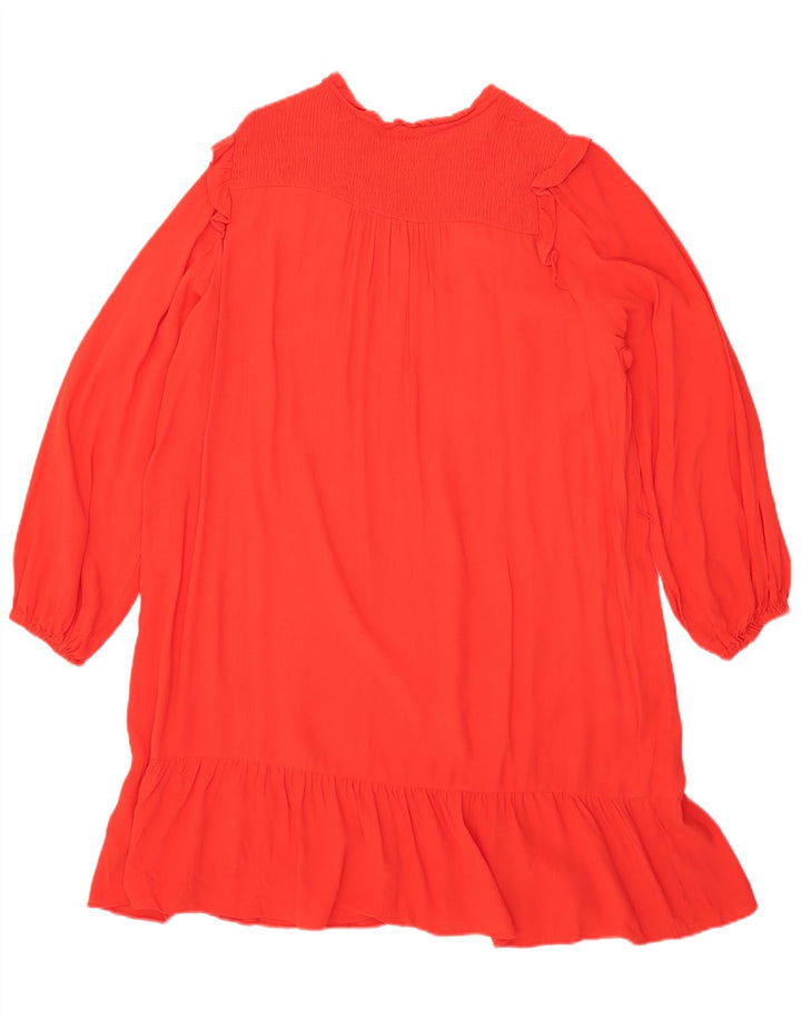 Marks & Spencer Robe droite surdimensionnée à manches longues pour femme UK 16 Large Rouge