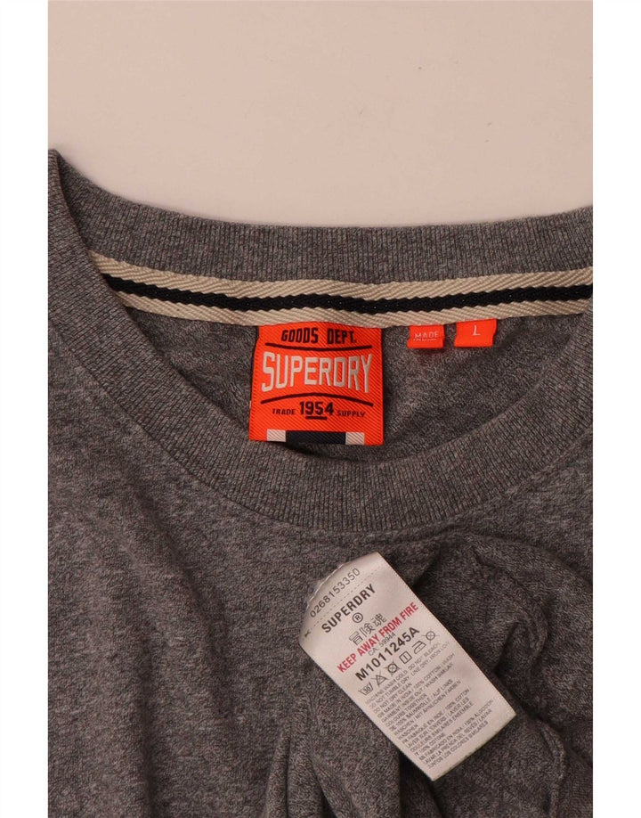 Superdry T-Shirt Homme Top Large Gris
