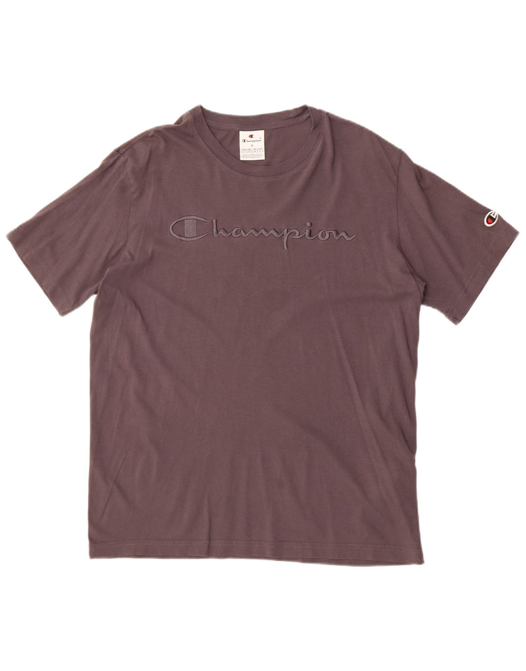 Champion T-Shirt Graphique Homme Petit Gris Coton