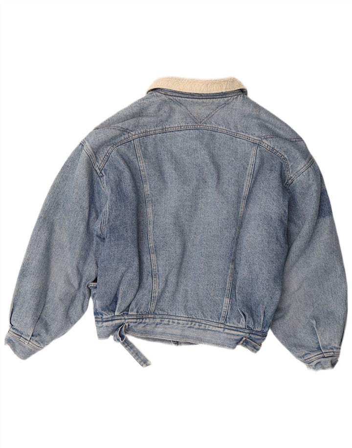 Veste en Jean Sherpa Vintage Homme Bleu Moyen