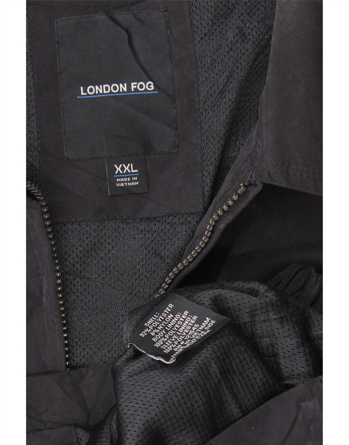 LONDON FOG Veste Bomber Homme UK 44 2XL Bleu Marine Polyester