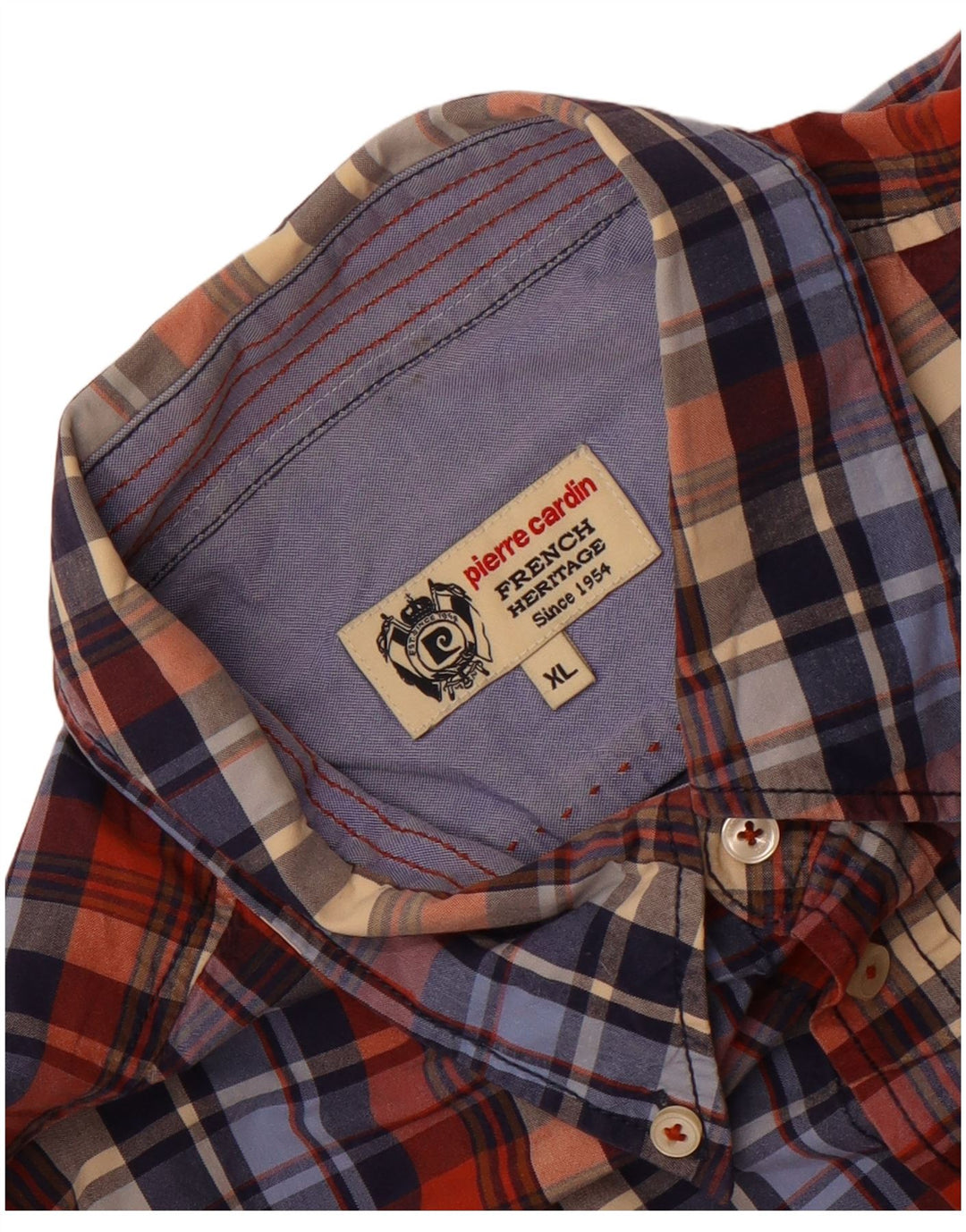 Pierre Cardin Chemise Homme XL Carreaux Multicolores